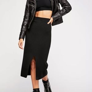 Free People Black Skirt
